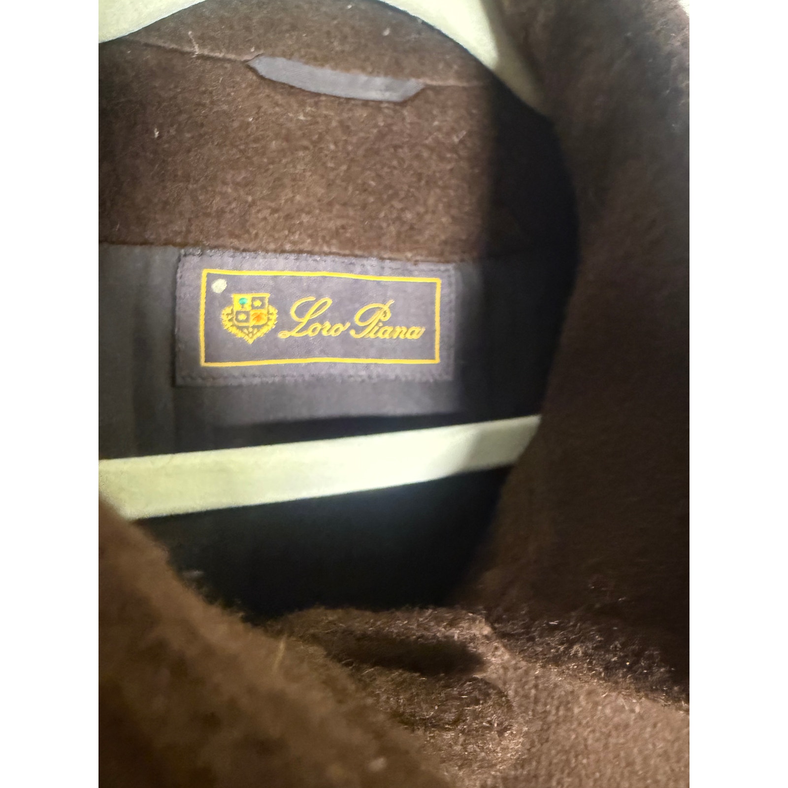 Loro Piana Women’s It 50 Brown Mohair Virgin Wool Stand Collar Coat Vintage — image 6 of 8